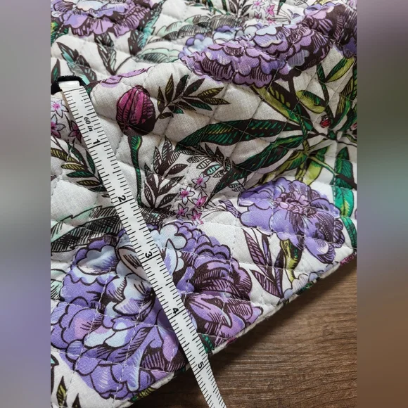 VERA BRADLEY Carson North South Tote in Lavender Meadow, NWT - Picture 13 of 14